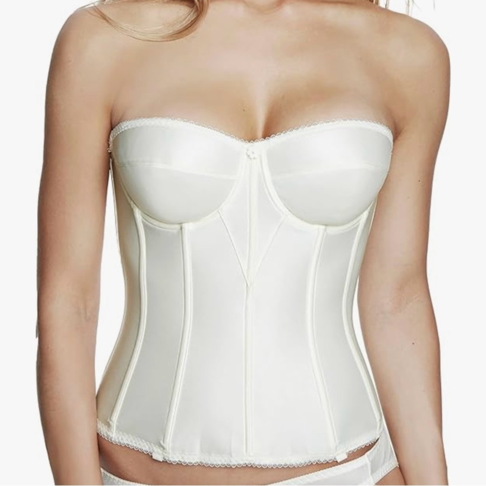 Elegant Cream Bustier Corset
